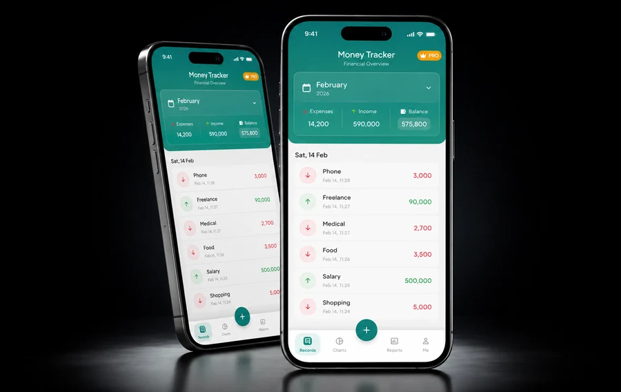 Expenze app preview